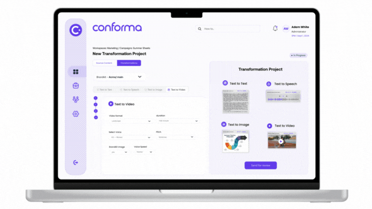 Conforma Bar 20 Second Healthcare Demo