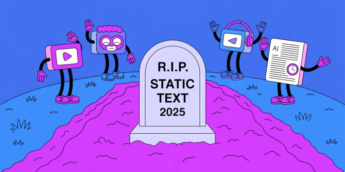 The Death of Static Text Blog Graphic