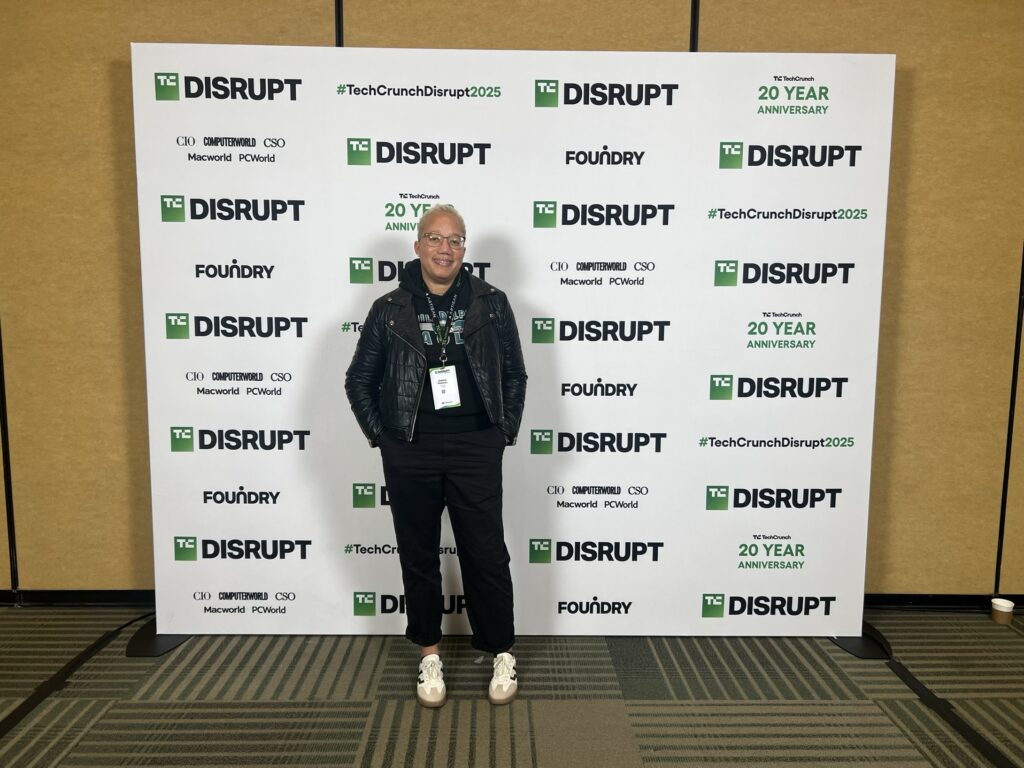 TechCrunch Disrupt event signage 