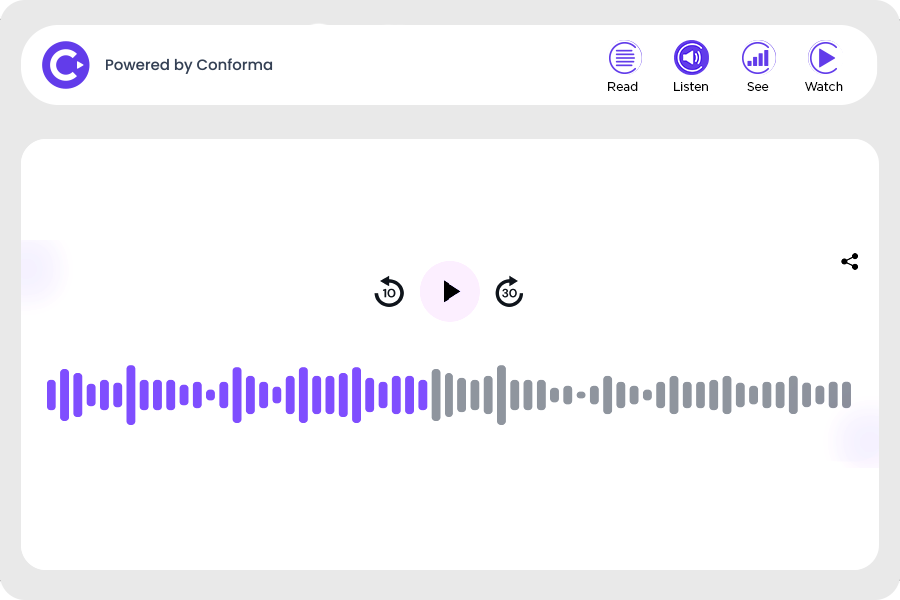 Conforma Listen graphic screenshot